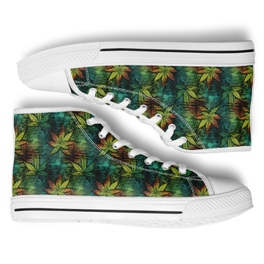 Chokefish™ Urban Peak Retro High Tops-Cannabis-003